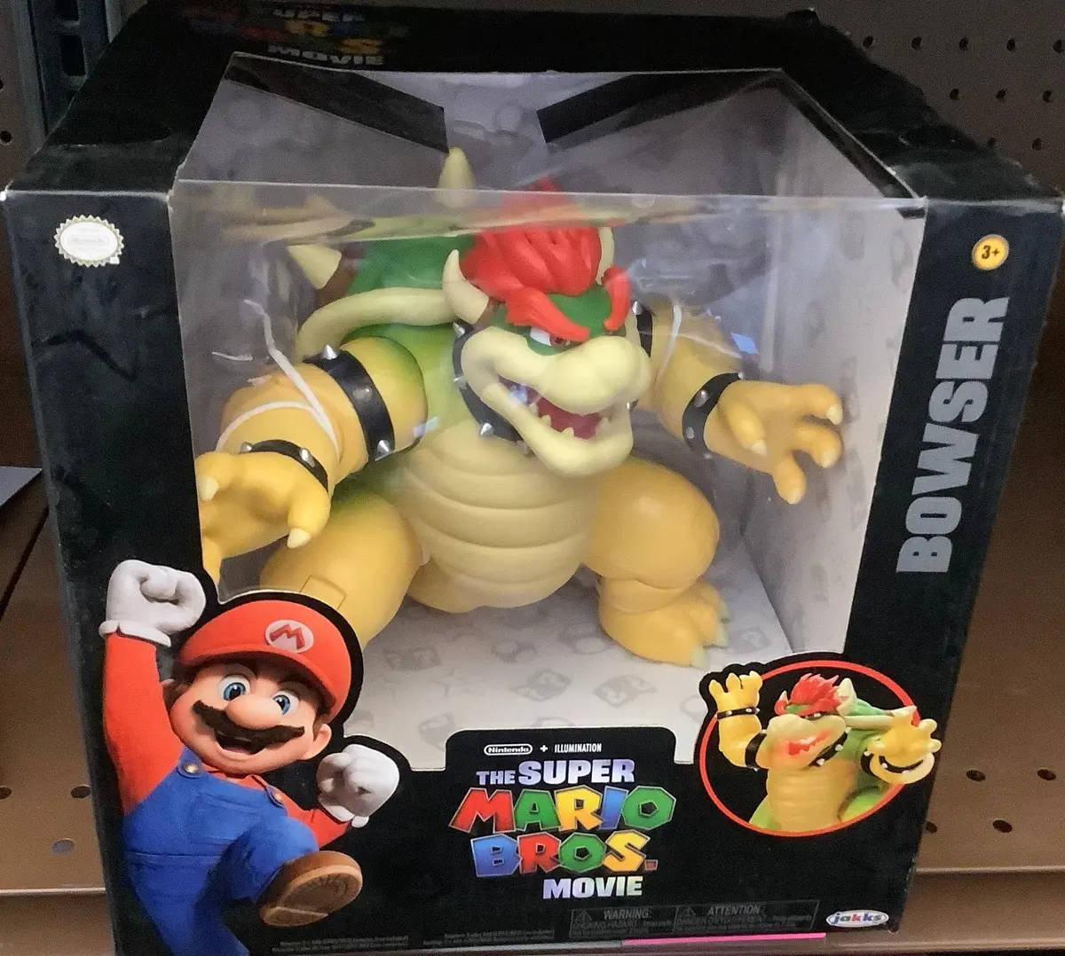 Nintendo The Super Mario Bros. Movie Bowser Figure With Fire Breathing Effect 1