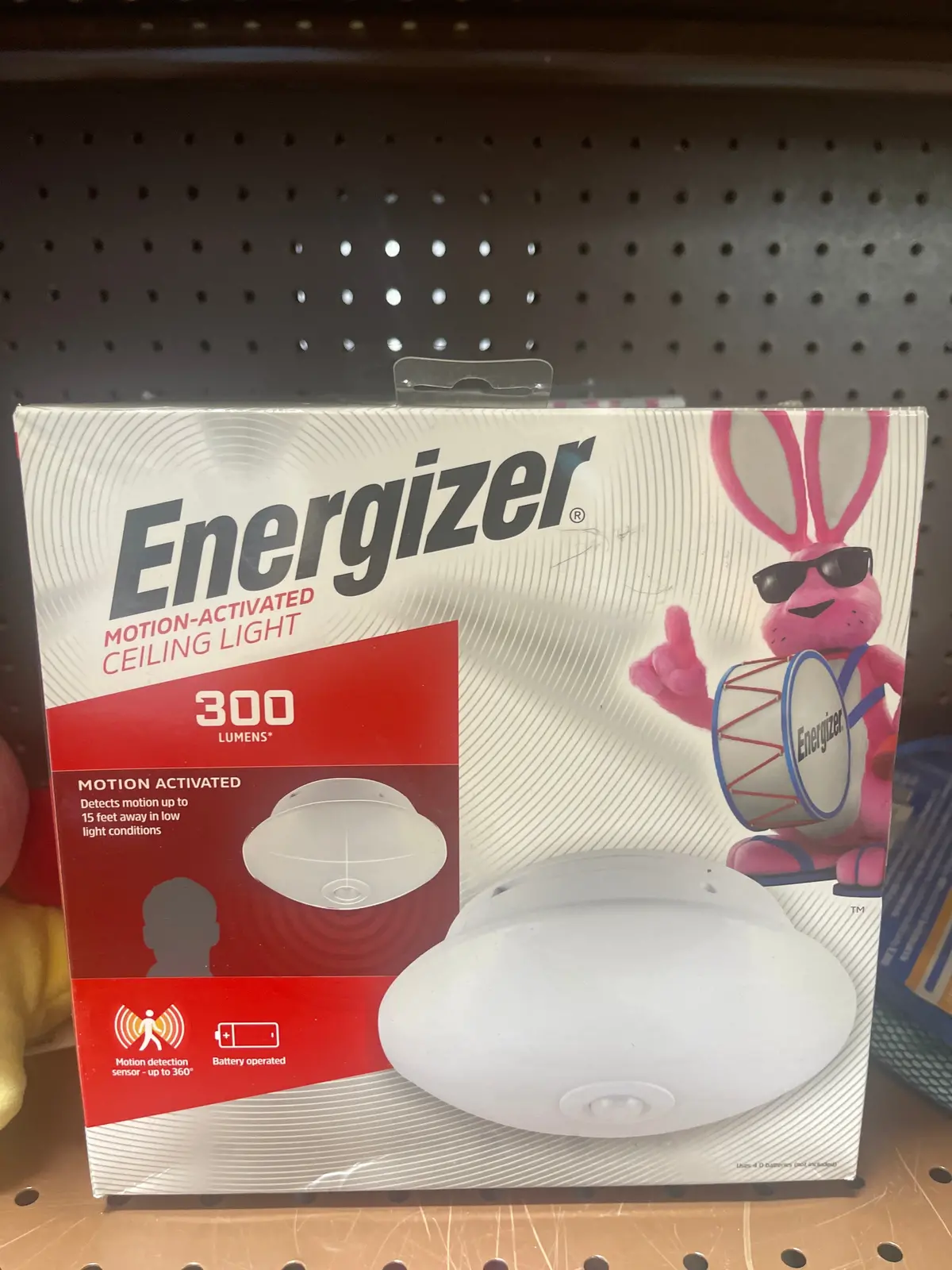 Energizer 300 Lumens Indoor Led Ceiling Fixture Motion Sensing Ceiling Lights White 1