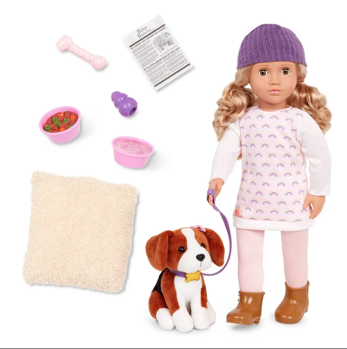 Ember & Elsie 18” Doll & Pet Set 1