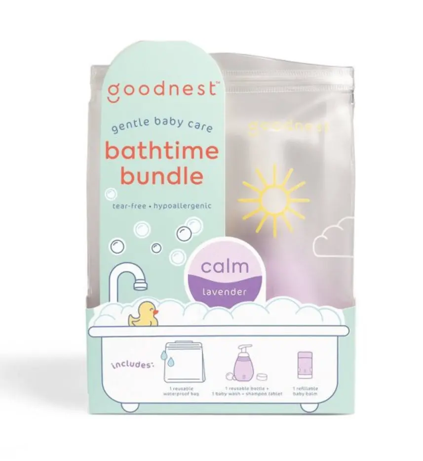 Goodnest Baby Bath-Time Bundle Gift Set - Calm Lavender - 1