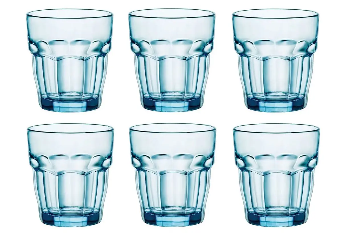 Bormioli Rocco Waterglazen Rock Bar - Blauw - 270 Ml - 6 Stuks 1