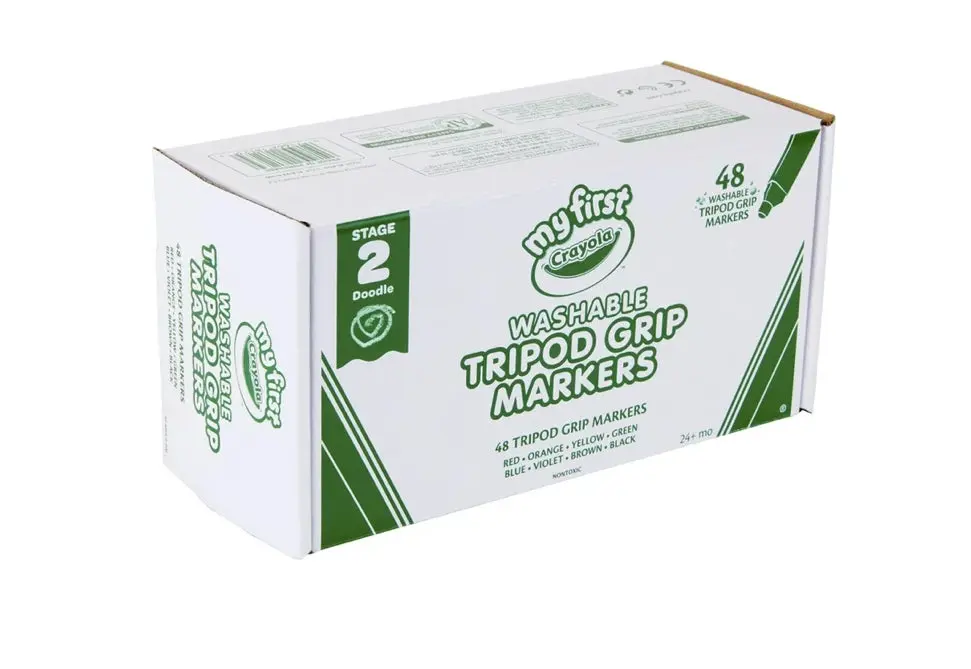 Crayola My First Tripod Grip Markers Classpack - Set Of 48 1