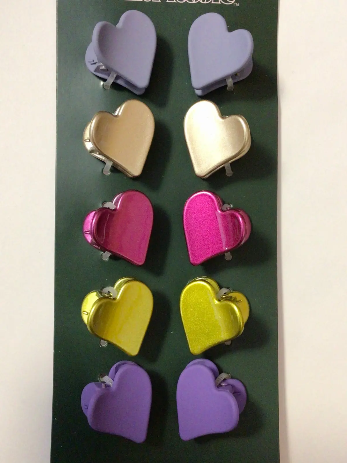 Heart Shape Hair Clip - 5Pc 1