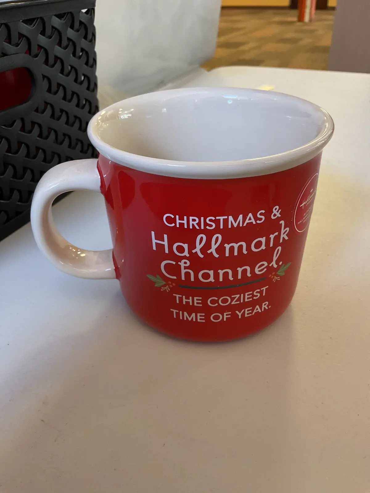 National Brand Christmas Mug Red 1