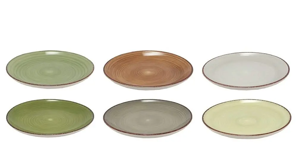 Studio Tavola Ontbijtborden / Dessertborden Deep Forest Ø 19 Cm - 6 Stuks 1