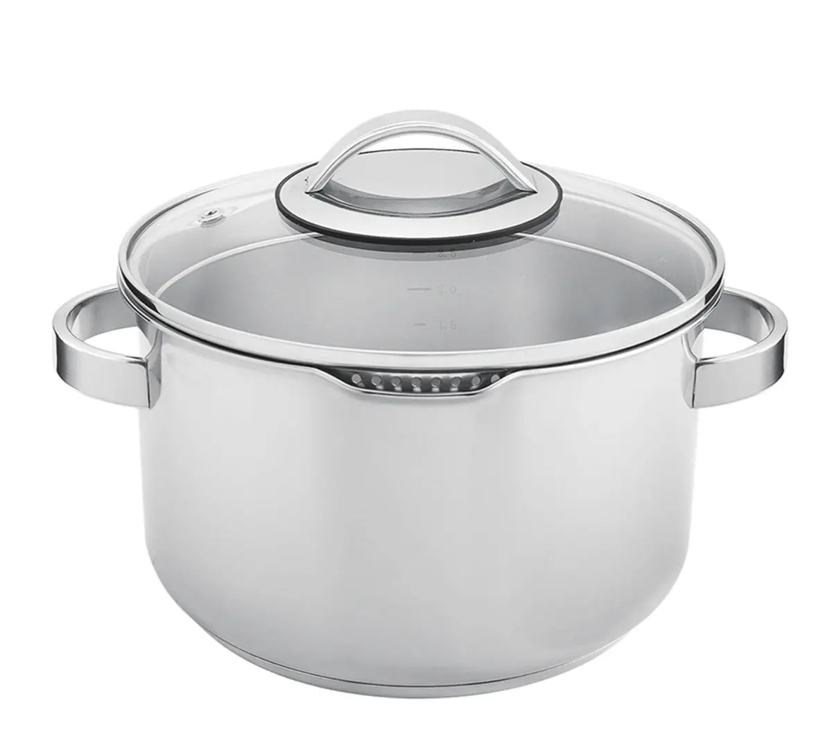 Sola Kookpan Pearl Rvs Downdraft En Inductie Geschikt Ø 24 Cm / 5.5 Liter - Geschikt Voor Alle Warmtebronnen 1