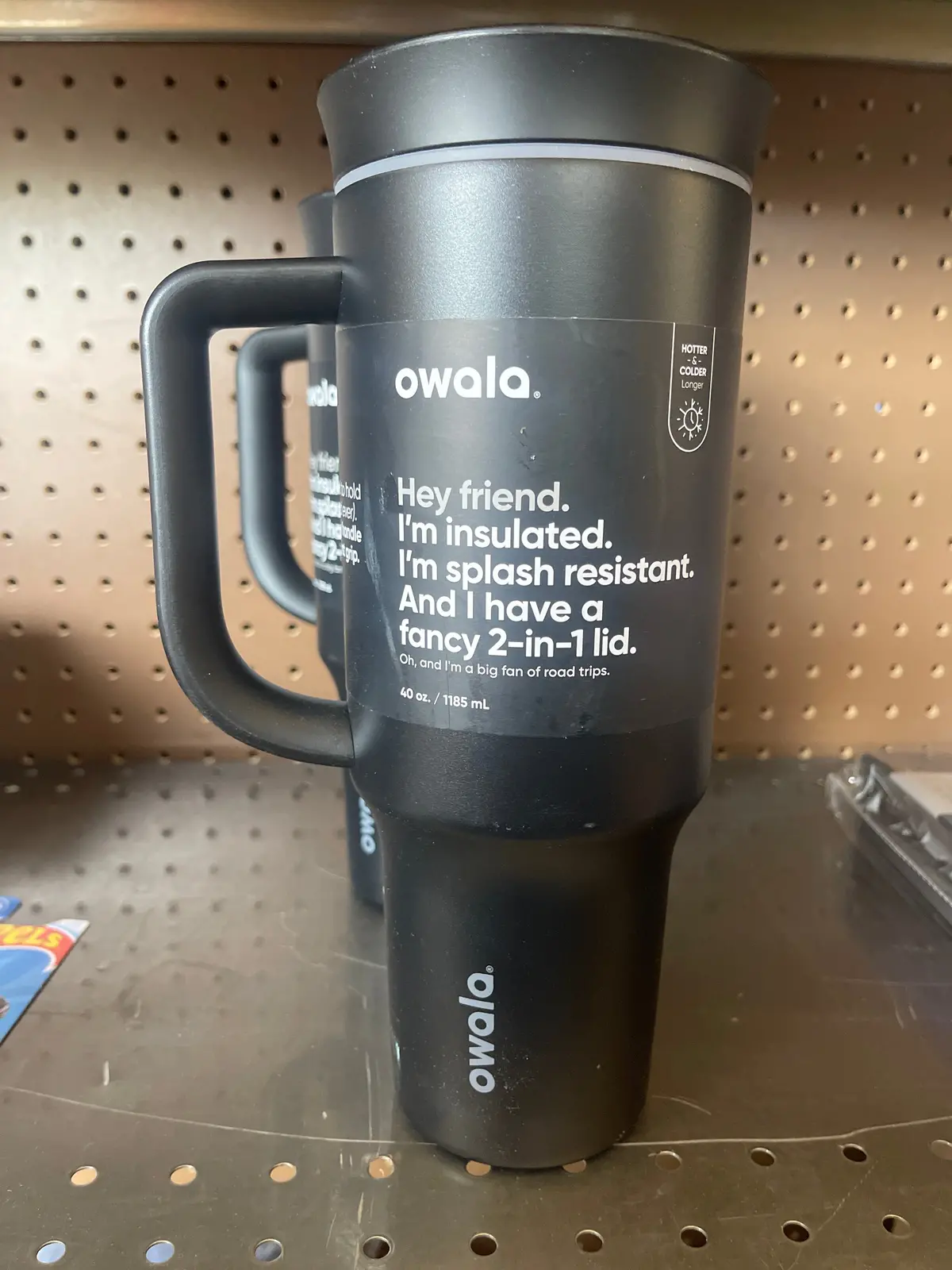 Owala 40Oz Stainless Steel Straw Tumbler - Panther Paw 1