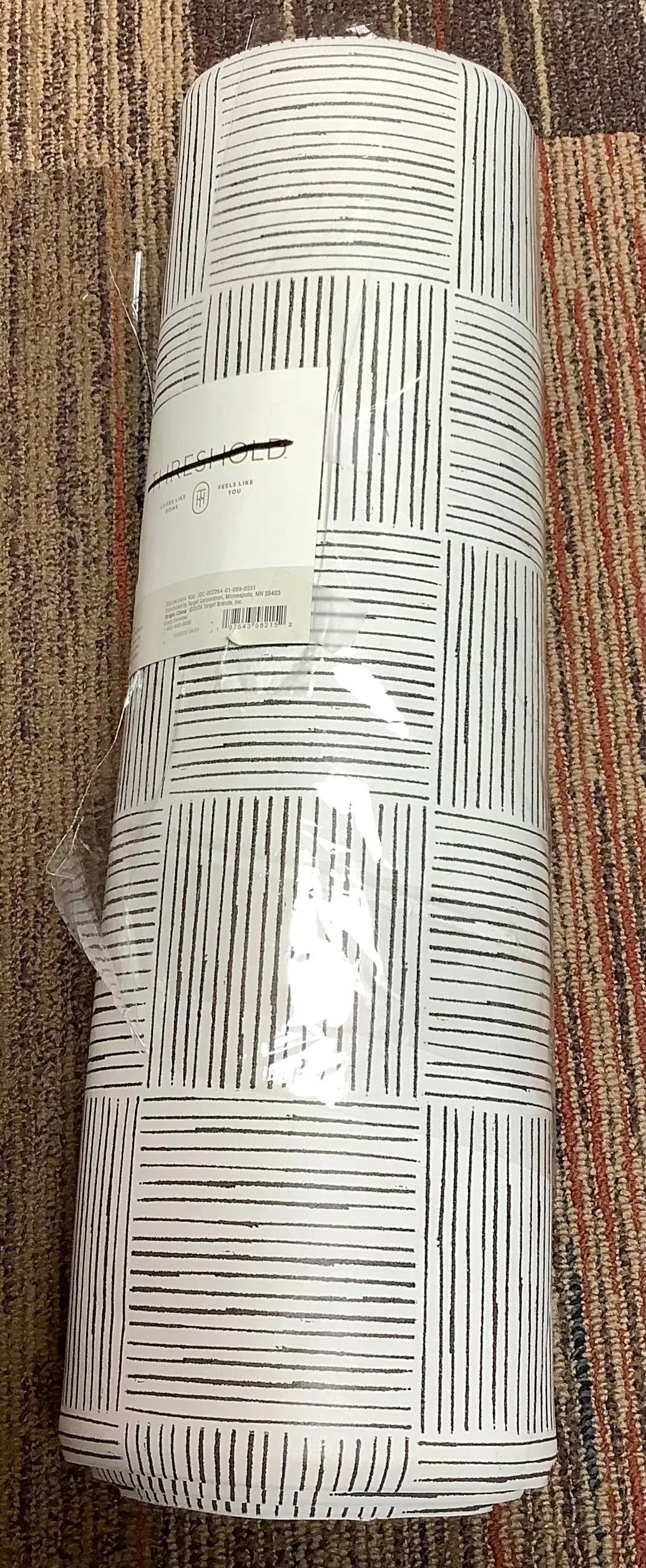 1'6"X5" Rareta Lines Comfort Runner Mat Tan 1