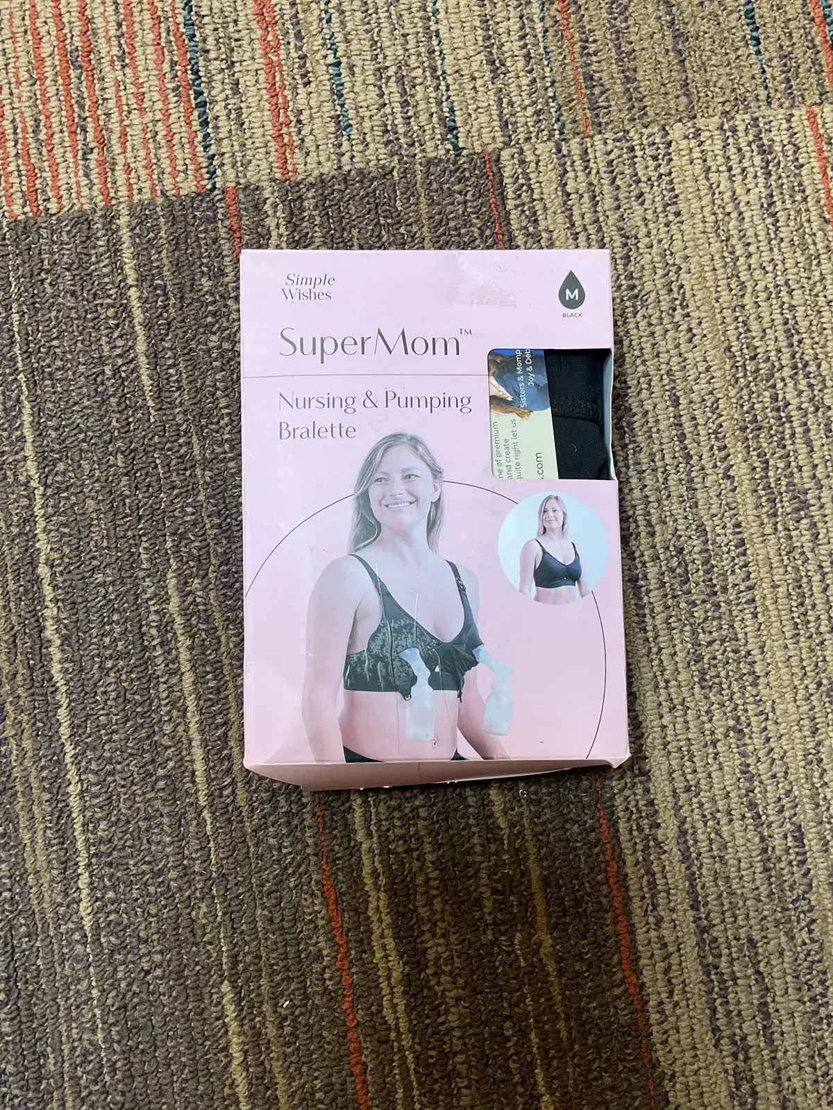 Supermom Nursing And Pumping Bralette -Black -Size/M 1
