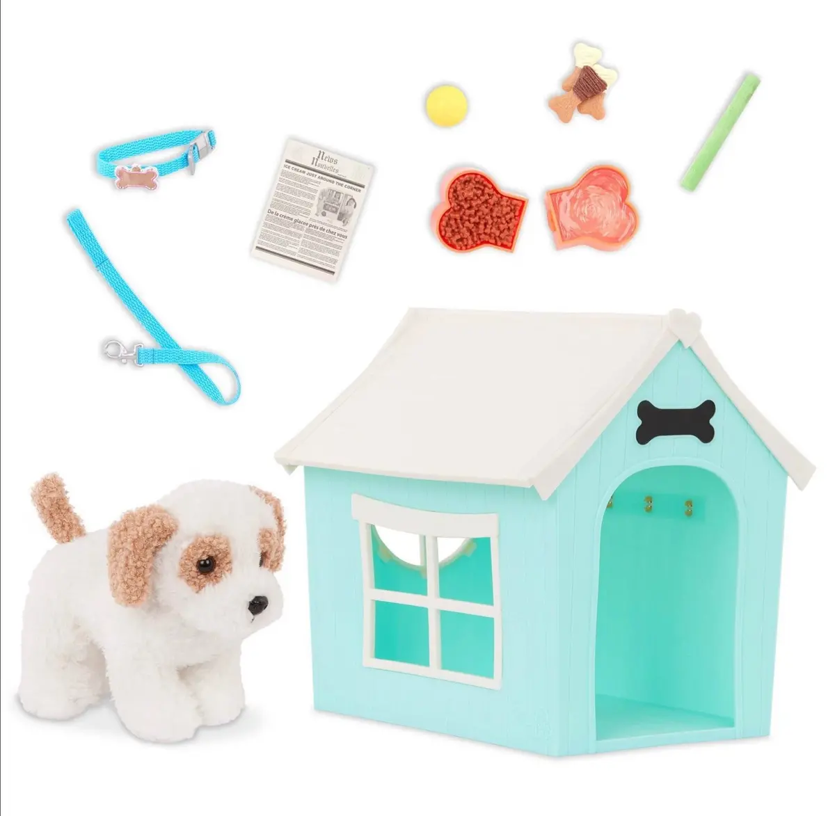 Our Generation Puppy Place Pet Dog Plush & Dog House
Accessory Set For 18" Dolls 1