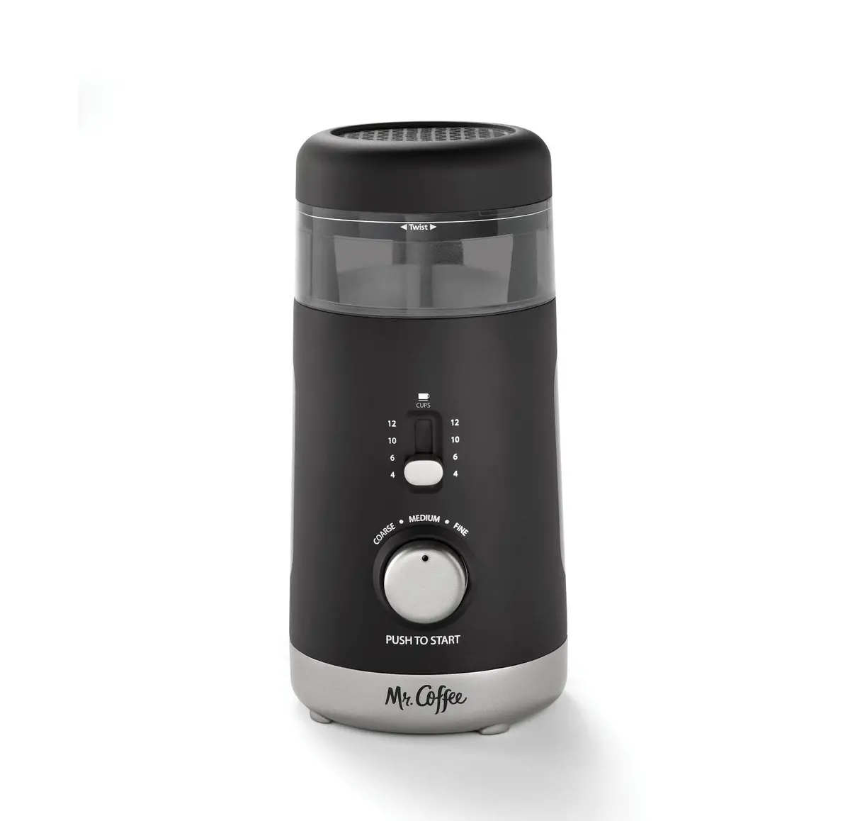 Mr. Coffee 12-Cup Automatic Blade Mill Grinder - Black 1