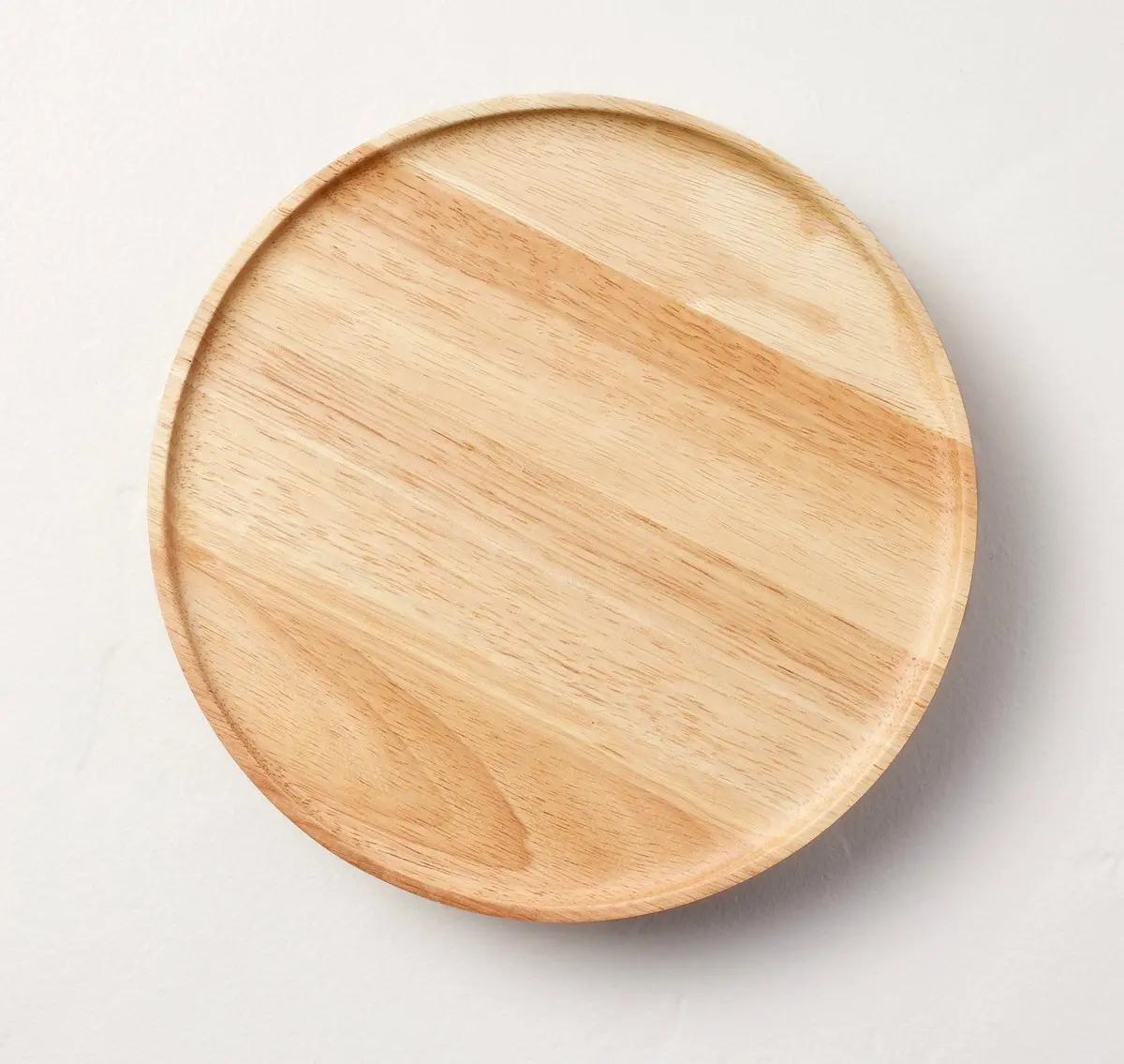 10" Wooden Pedestal Lazy Susan Natural 1