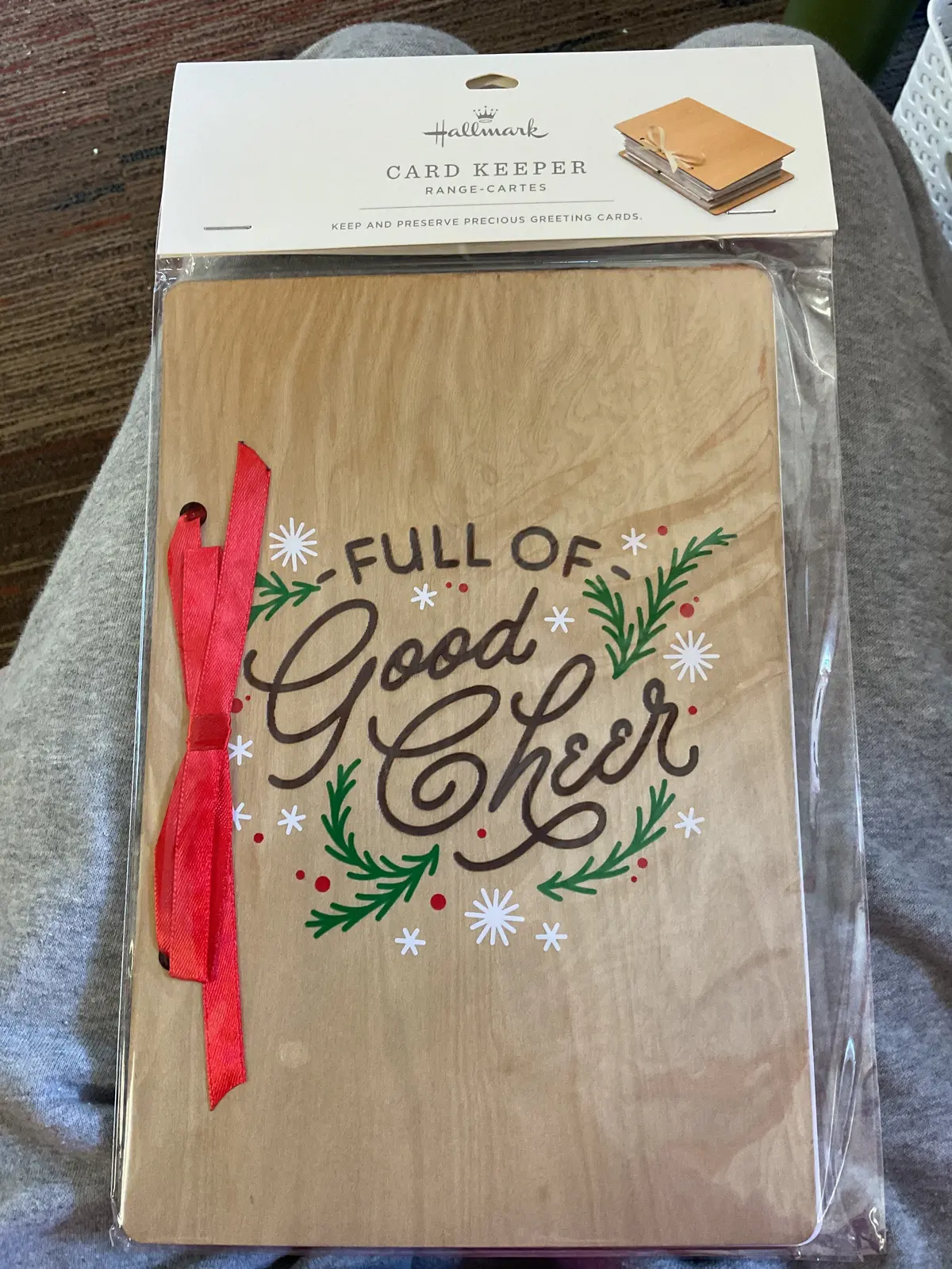 National Brand Christmas Wooden Card Keeper 1