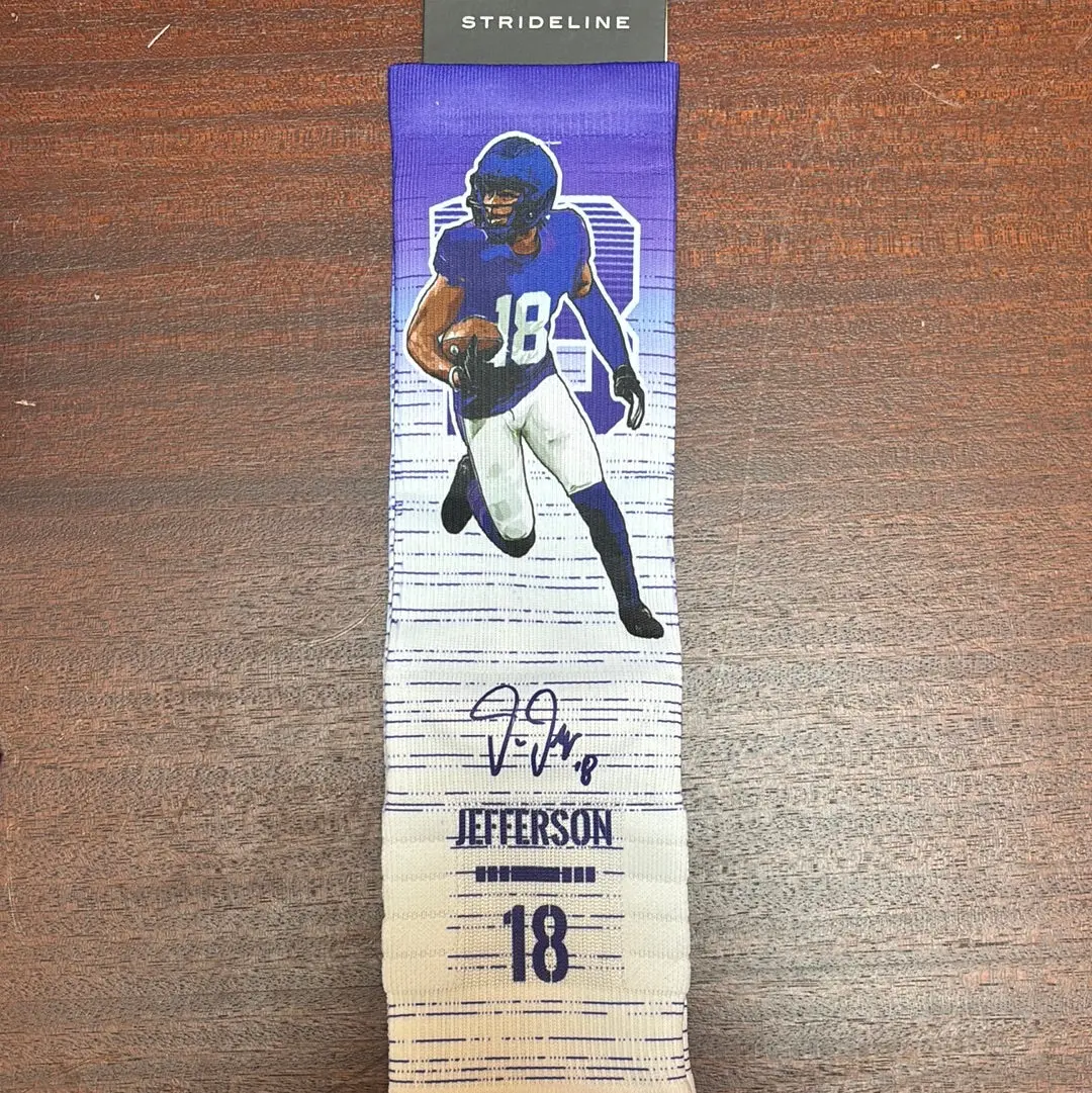 Strideline Justin Jefferson Player Action Socks 1