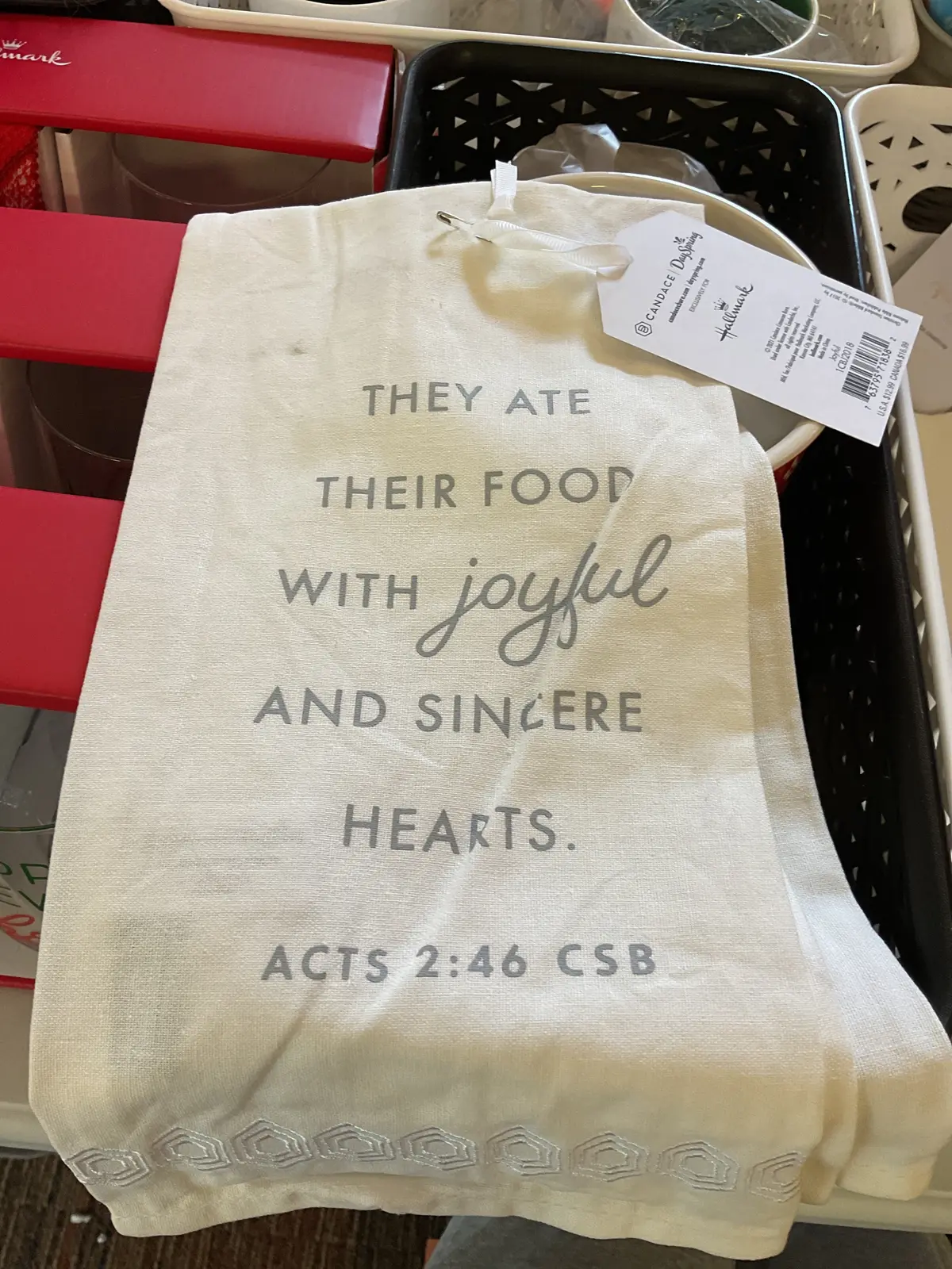 National Brand Christmas Joyful Tea Towel 1