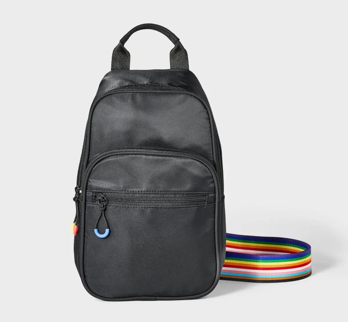 Pride Adult Rainbow Crossbody Bag - Black 1