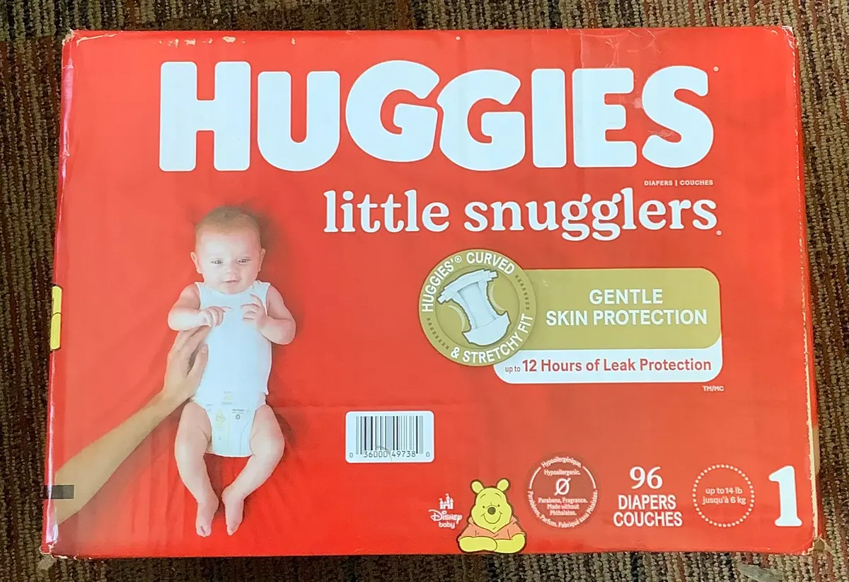 Huggies Little Snugglers Diapers Super Pack - Size 1 (96Ct) 1