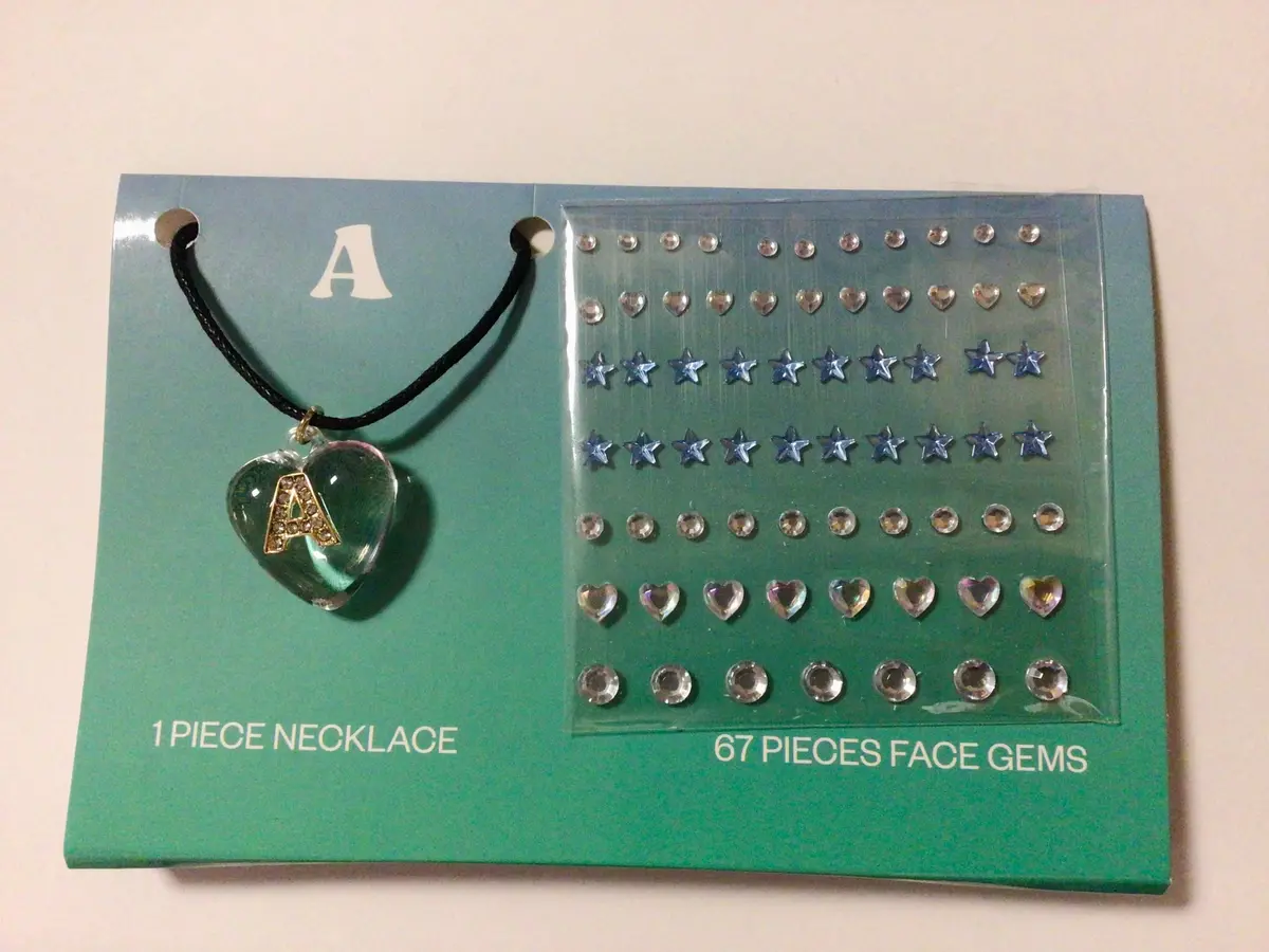 Necklace With Face Gems 1
