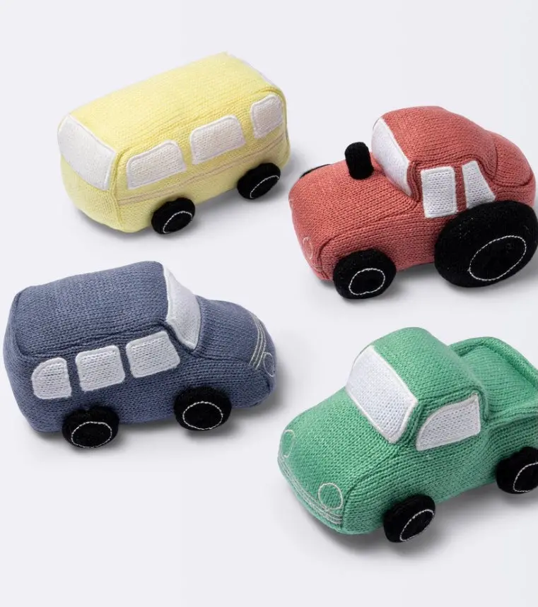 Cars And Trucks Soft Toy 4 Set 1