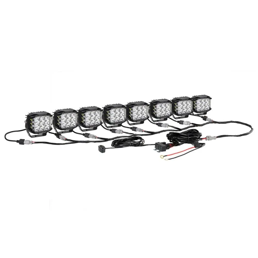 8-Led Pod Light Power Wiring Harness Kit With 3 Pin Dt Plug 1