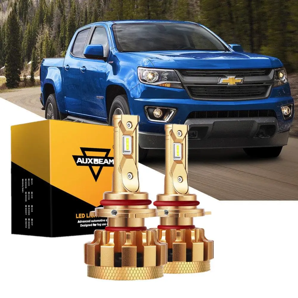 For 2015-2019 Chevrolet Colorado F-16 Plus Series Built-In Canbus Automotive Grade 14000Lm Led Light Bulbs High Low Beam Bundle 5