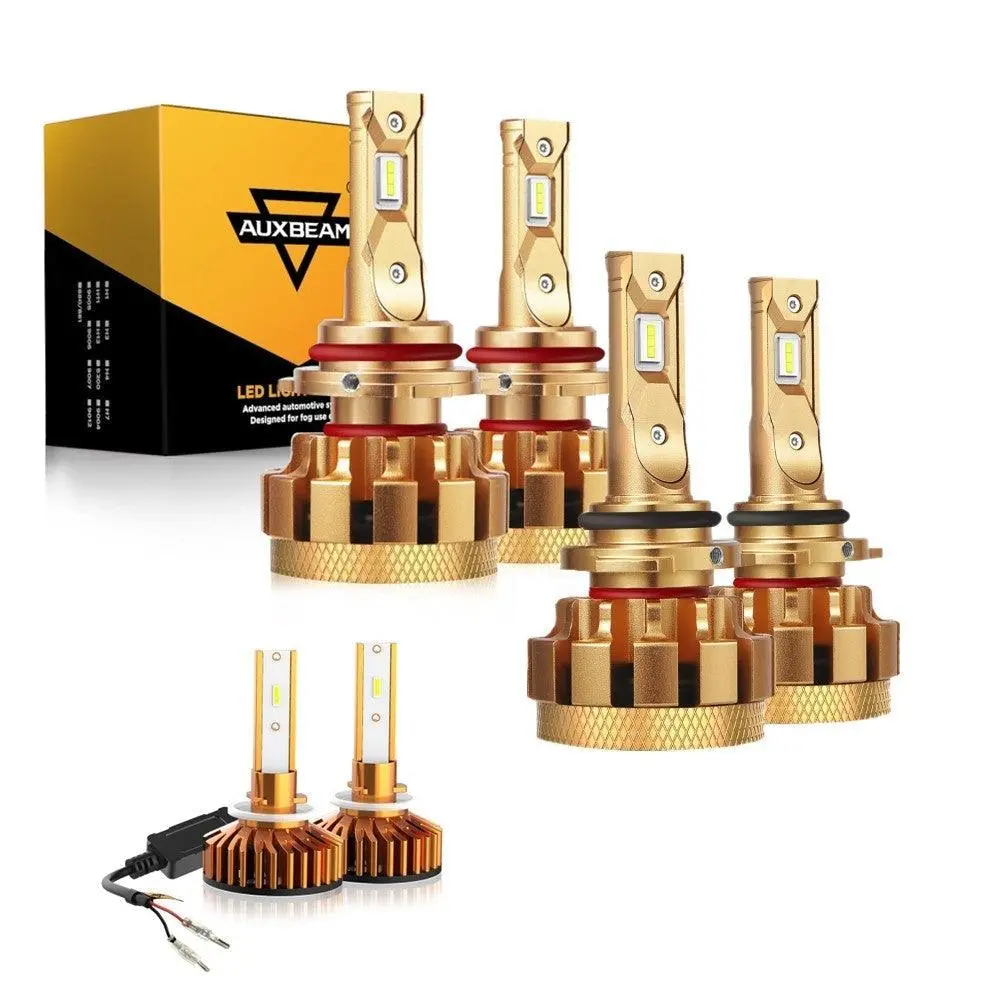 For 2007 Gmc Sierra 3500 F-16 Plus Series Built-In Canbus Automotive Grade 14000Lm Led Light Bulbs High Low Beam Bundle 1