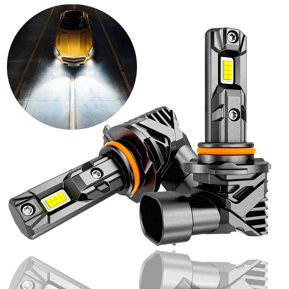 🆕9005/Hb3 Led Headlight Bulbs/Fog Lights Q15 Series Fanless&Wireless 60W 18000Lm 6500K Cool White | 2 Bulbs 1