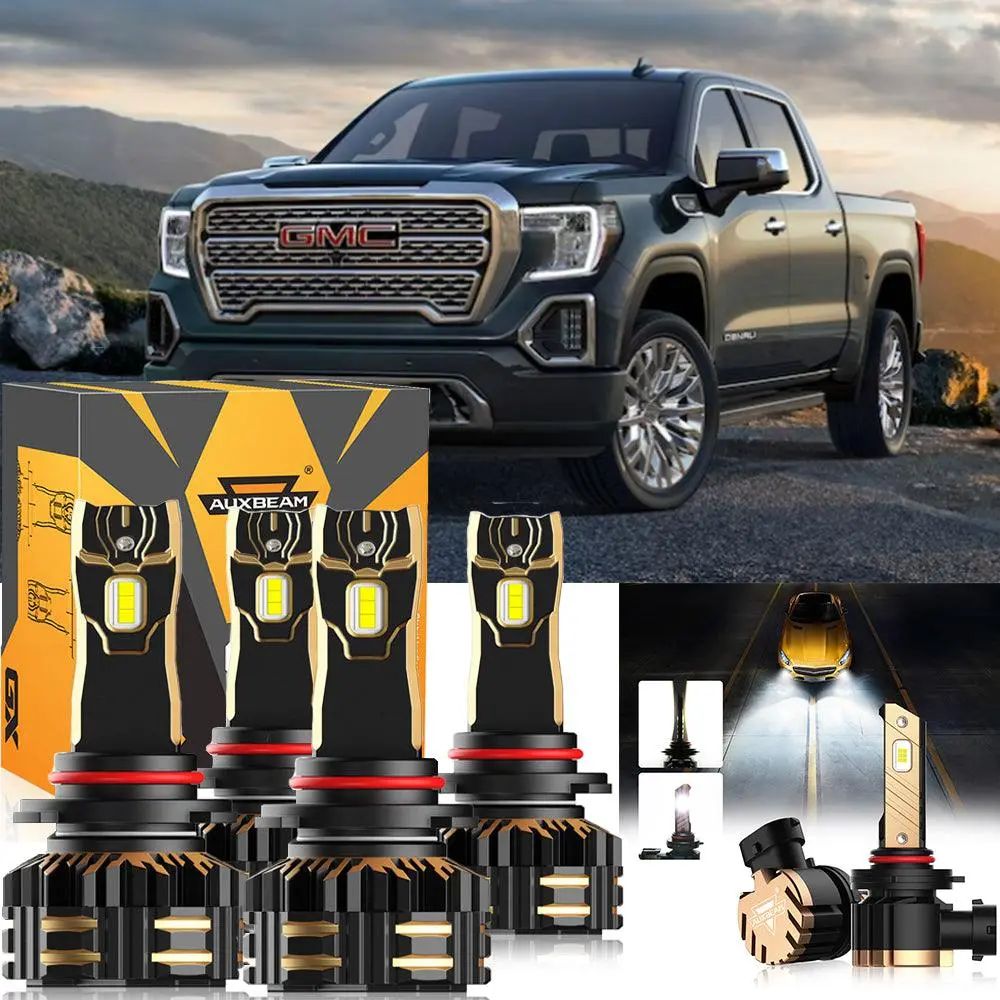 For 2003-2006 Gmc Sierra 1500 9005 Led Headlight Bulbs Bundle 1