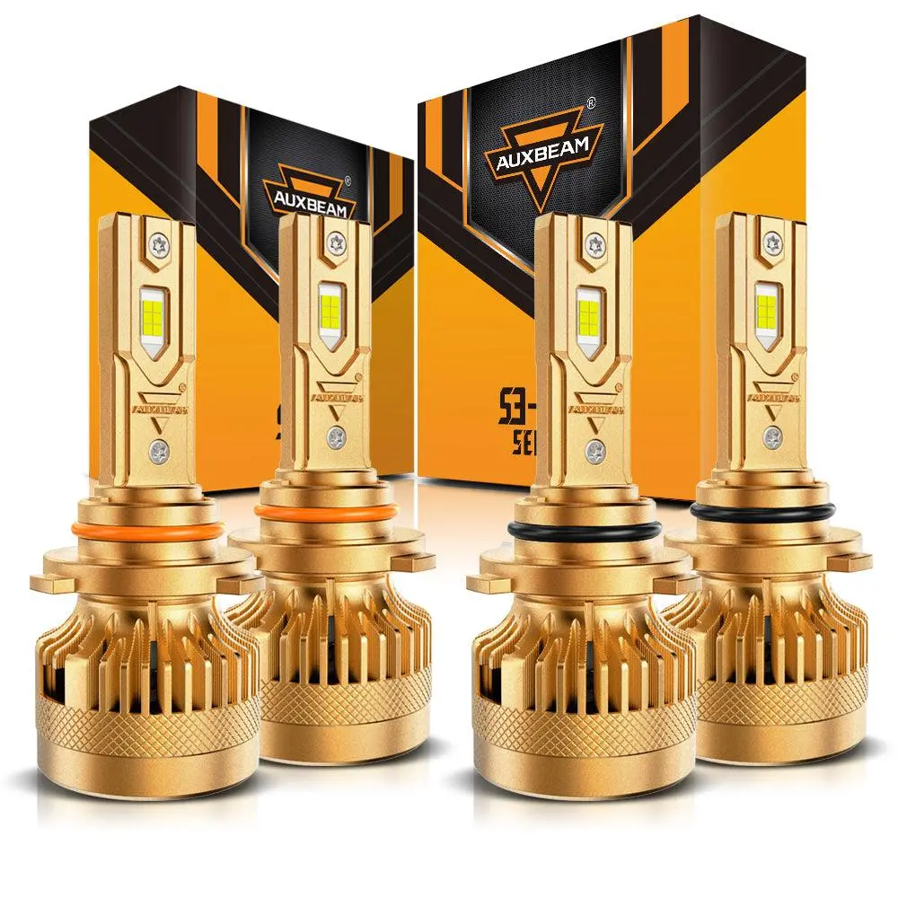 🆕9005+9006 Led Headlight Bulbs S3 Pro Series Dual Decoder Can-Bus Error Free 12V 120W 24000Lm 6500K Cool White |4 Bulbs 1