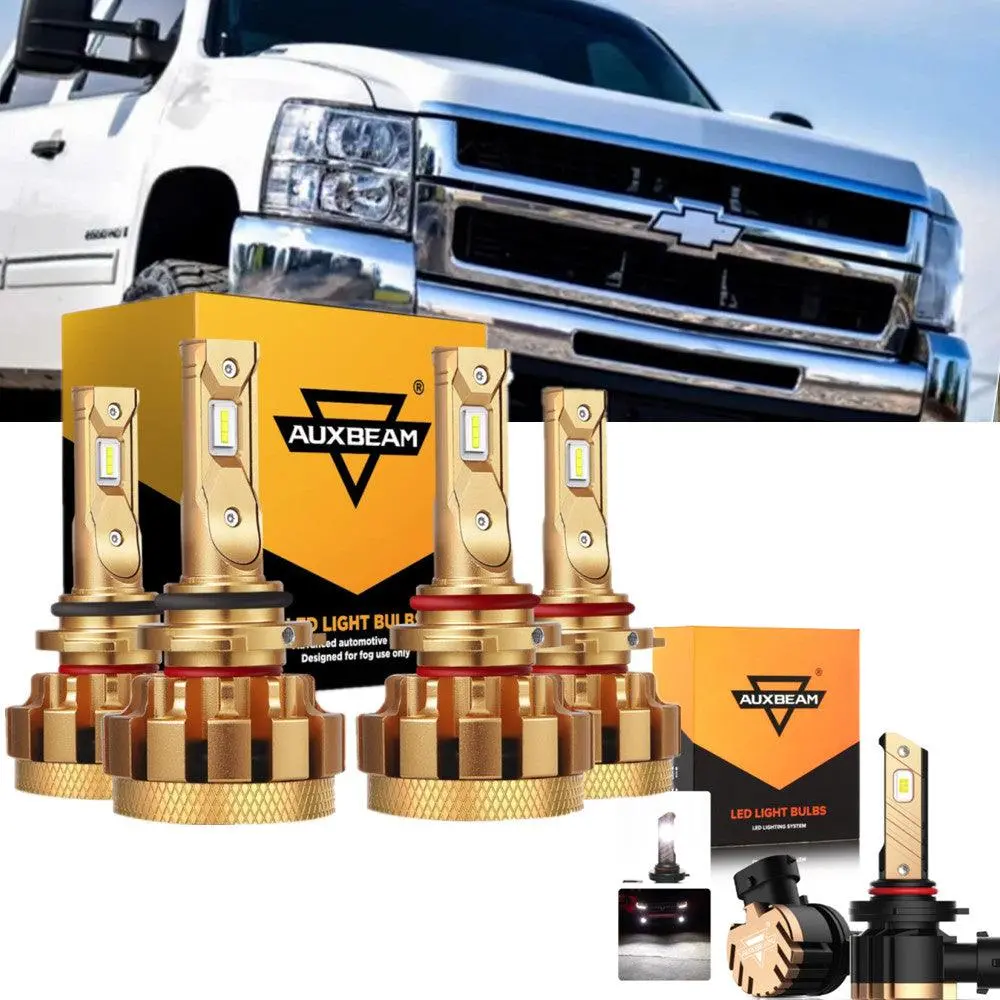 For 2007 Chevrolet Silverado 2500 Hd Classic F-16 Plus Series Built-In Canbus Automotive Grade 14000Lm Led Light Bulbs High Low Beam Bundle 1
