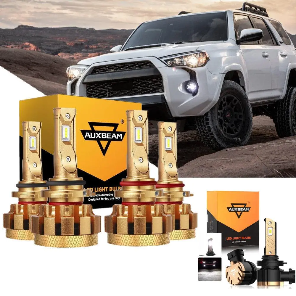 For 2003-2005 Toyota 4Runner F-16 Plus Series Built-In Canbus Automotive Grade 14000Lm Led Light Bulbs High Low Beam Bundle 1