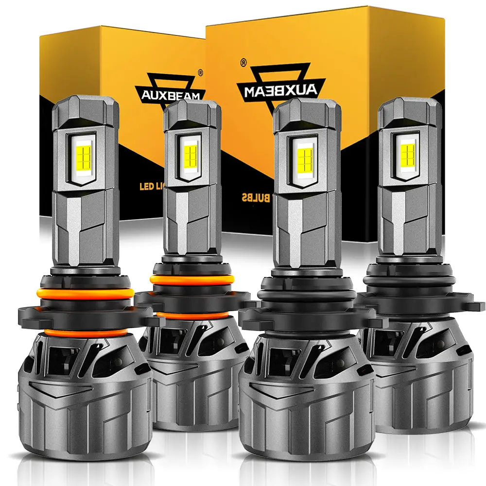 🆕9005+9006 Led Headlight Bulbs 100W 22000Lm F18 Series 1:1 Mini Size 6500K Cool White | 4 Bulbs 1