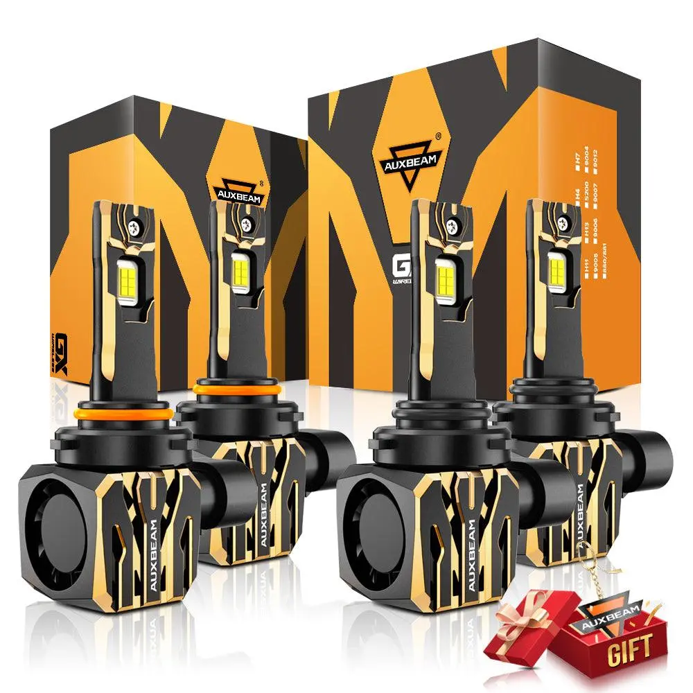 🆕9005+9006 Led Headlight Bulbs 120W 30000Lm Gx Plug&Play Series 6500K Cool White | 4 Bulbs 1