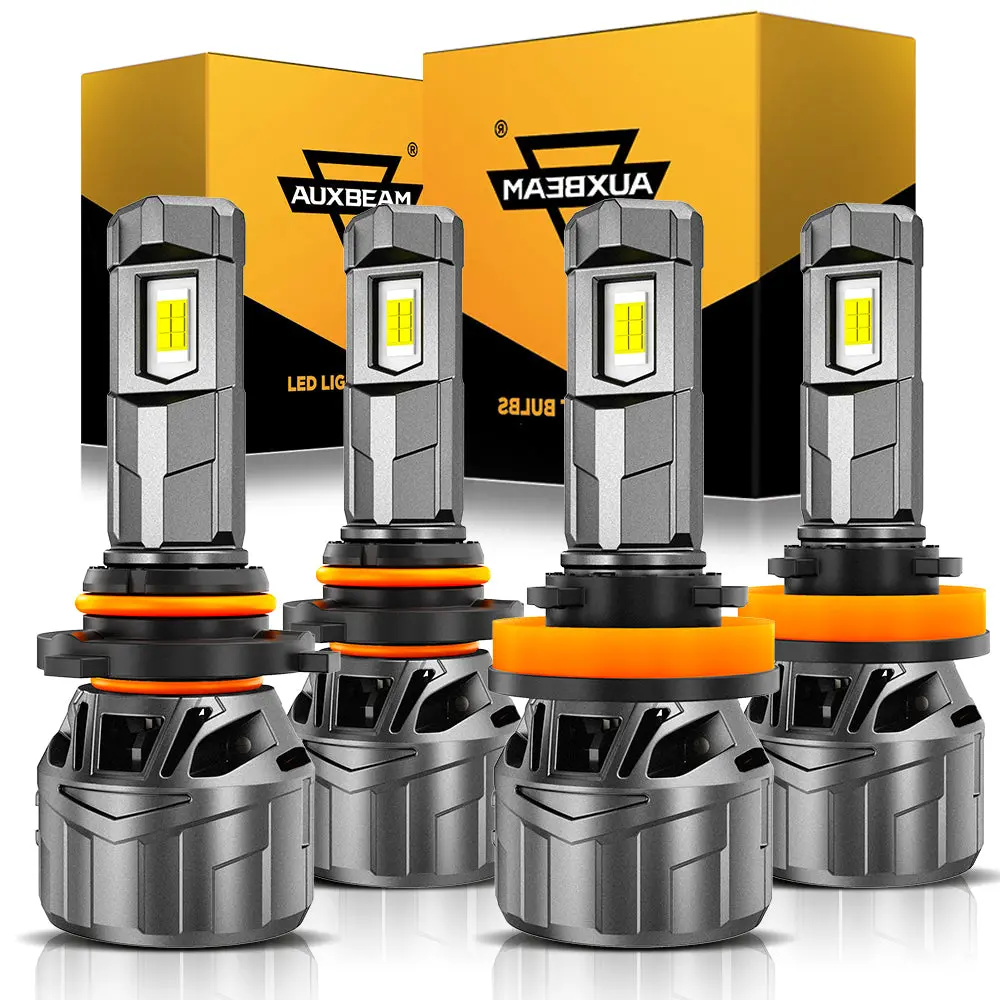 🆕9005+H11 Led Headlight Bulbs 100W 22000Lm F18 Series 1:1 Mini Size 6500K Cool White | 4 Bulbs 1