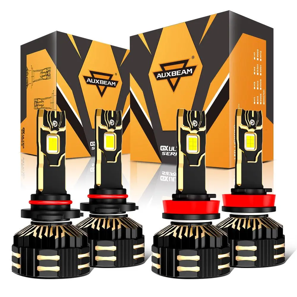 🆕9005+H11 Led Headlight Bulbs 240W 40000Lm Gx-Ultra Series 6500K Cool White | 4 Bulbs 1
