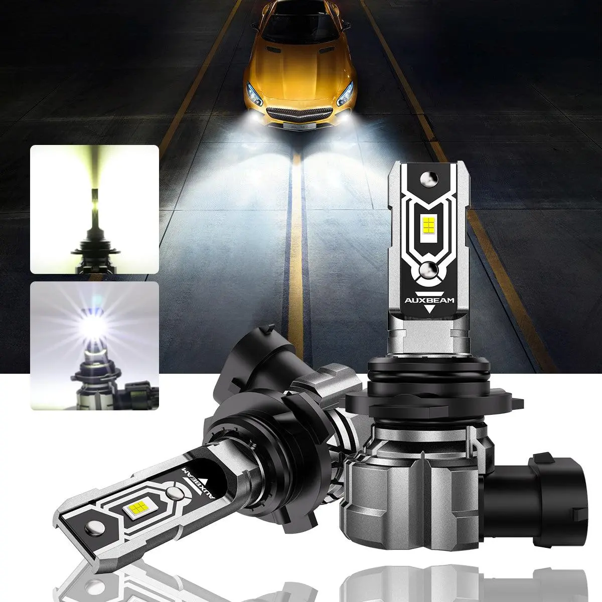 🆕9006 Hb4 Led Fog Light/Drl Bulbs 50W 10000Lm 6500K Cool White Q5 Series | 2 Bulbs 1