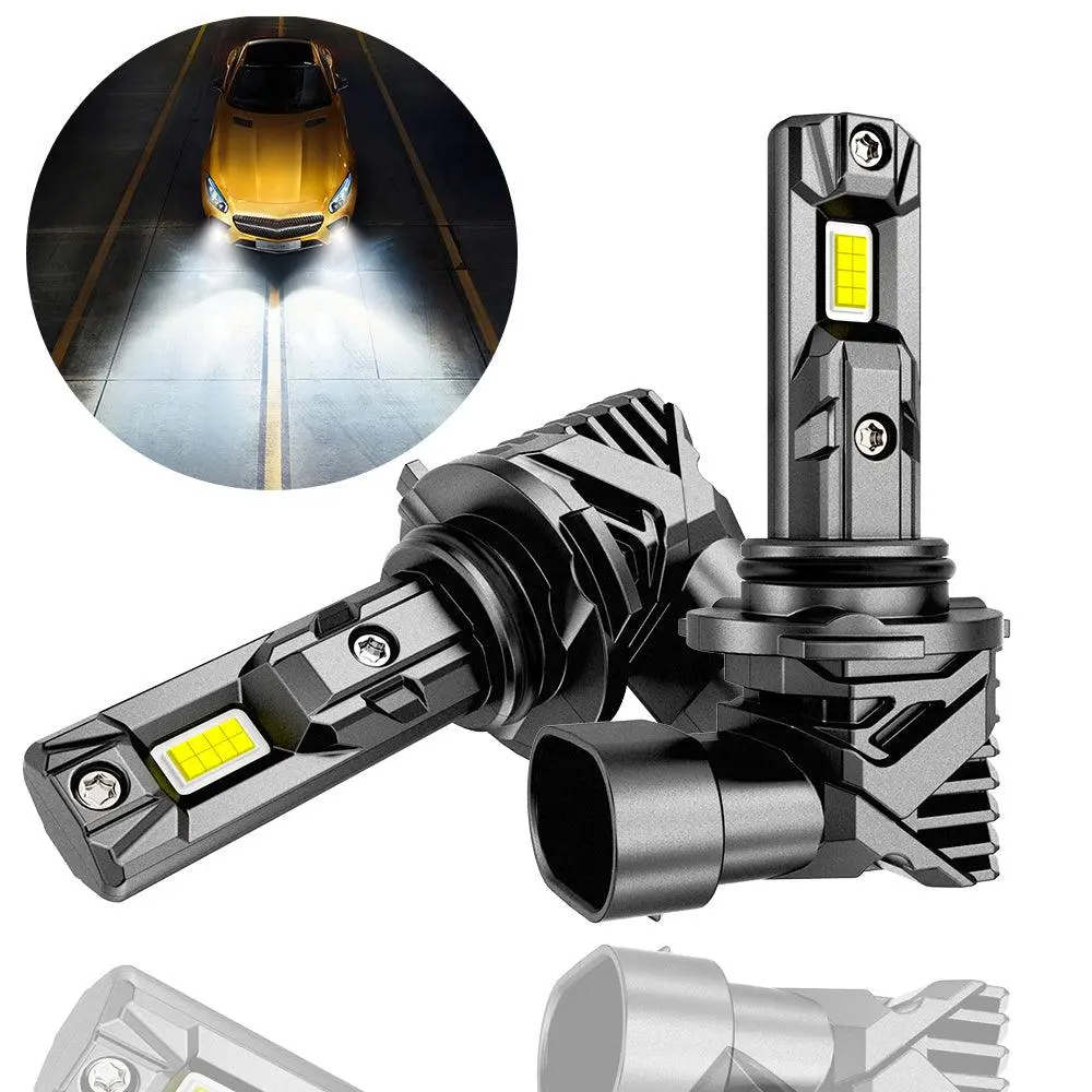 🆕9006/Hb4 Led Headlight Bulbs/Fog Lights Q15 Series Fanless&Wireless 60W 18000Lm 6500K Cool White | 2 Bulbs 1