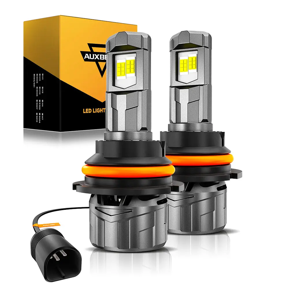 🆕9007/Hb5 Led Headlight Bulbs 100W 22000Lm F18 Series 1:1 Mini Size 6500K Cool White | 2 Bulbs 1