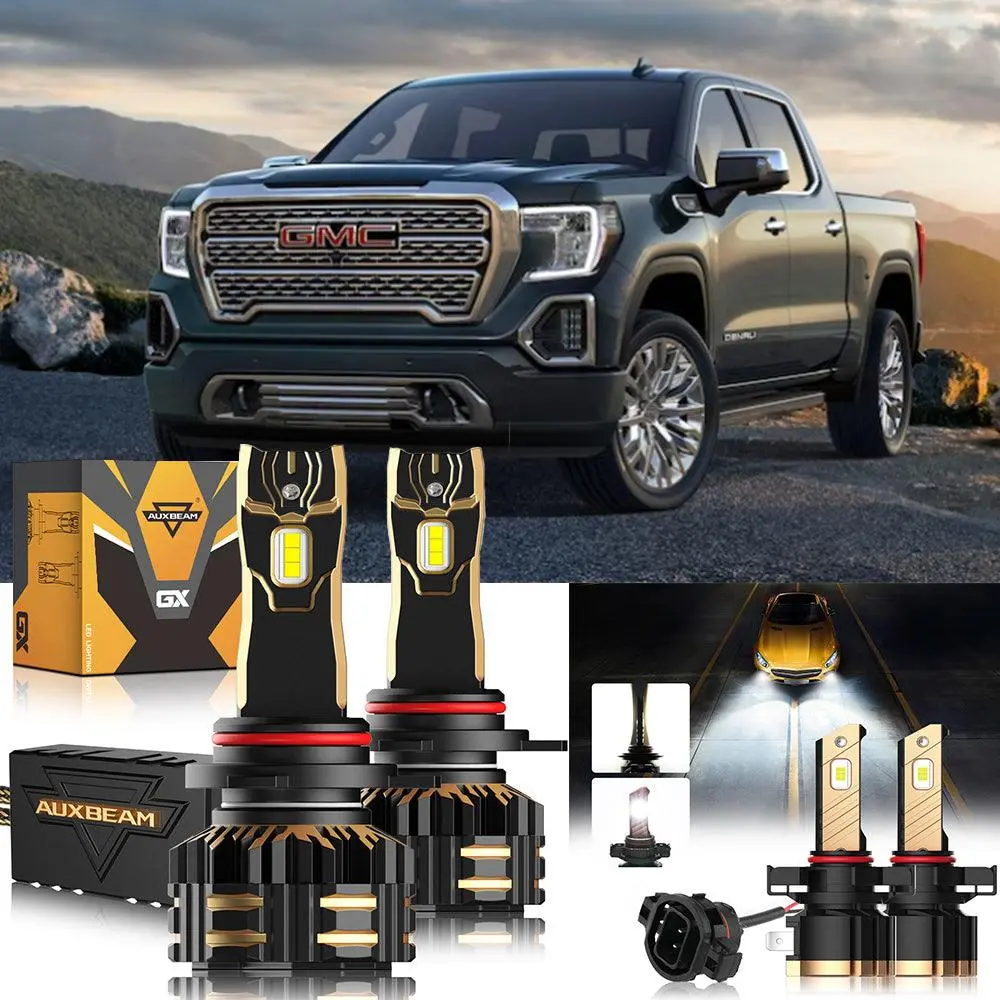 For 2014-2015 Gmc Sierra 1500 9012 Led Headlight Bulbs 1