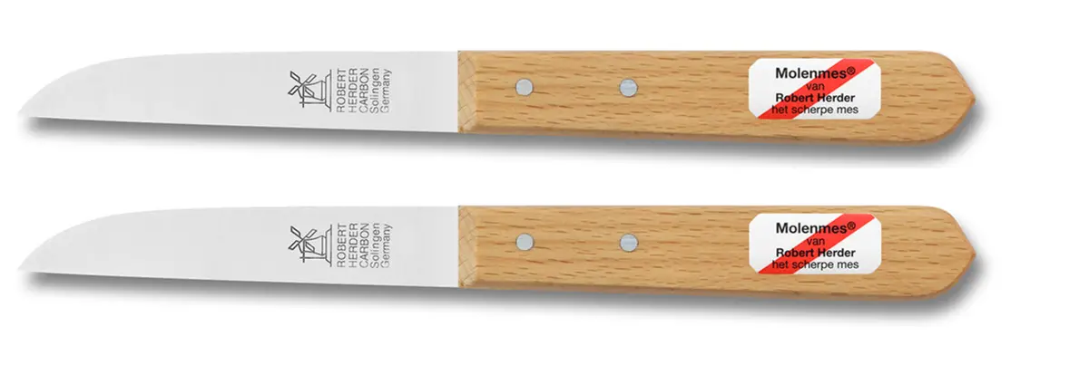 Robert Herder Molenmes - Hout - Lemmet 9.2 Cm - 2 Stuks 1