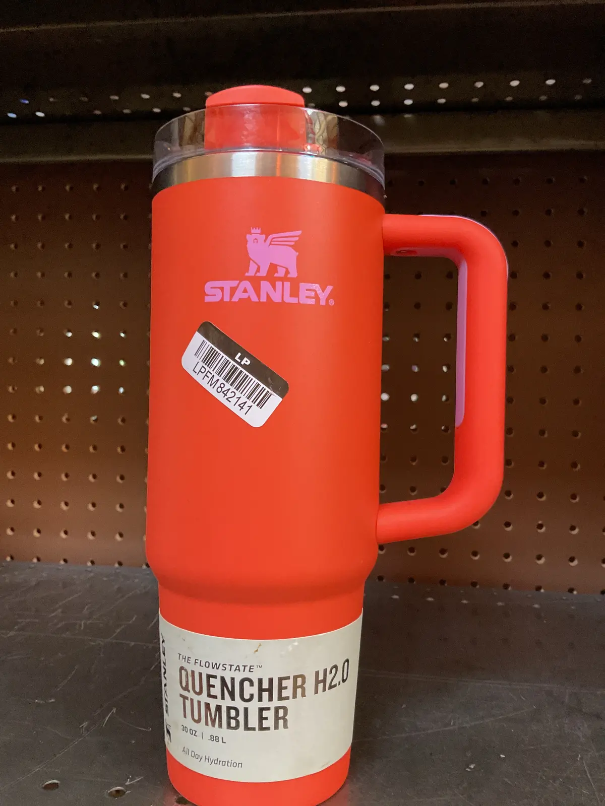 Stanley 30 Oz Stainless Steel H2.0 Flowstate Quencher
Tumbler Poppy (No Straw) 1