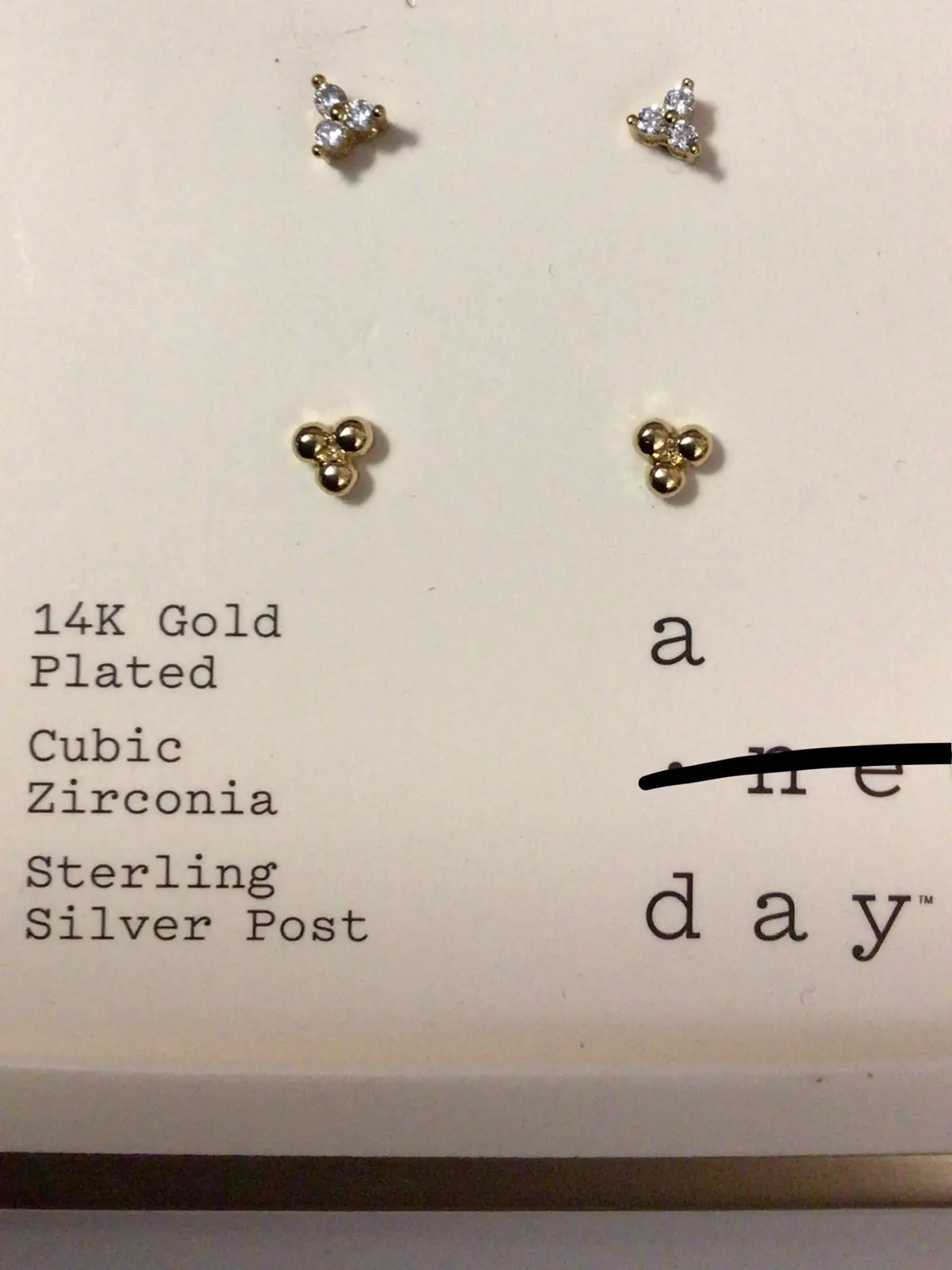 Earrings - 2Pc - Gold 1