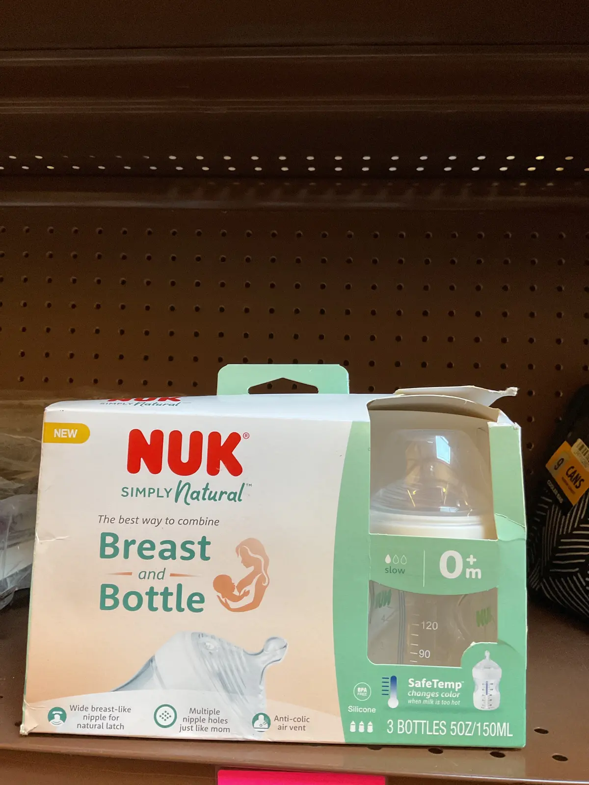 Nuk Simply 3Pk Natural Bottle With Safetemp - 5Oz 1