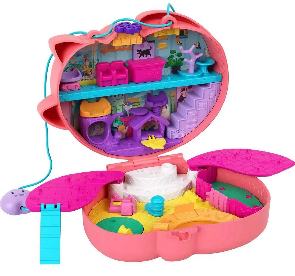 Polly Pocket Starring Shani Cuddly Cat Purse
Compact Playset 1