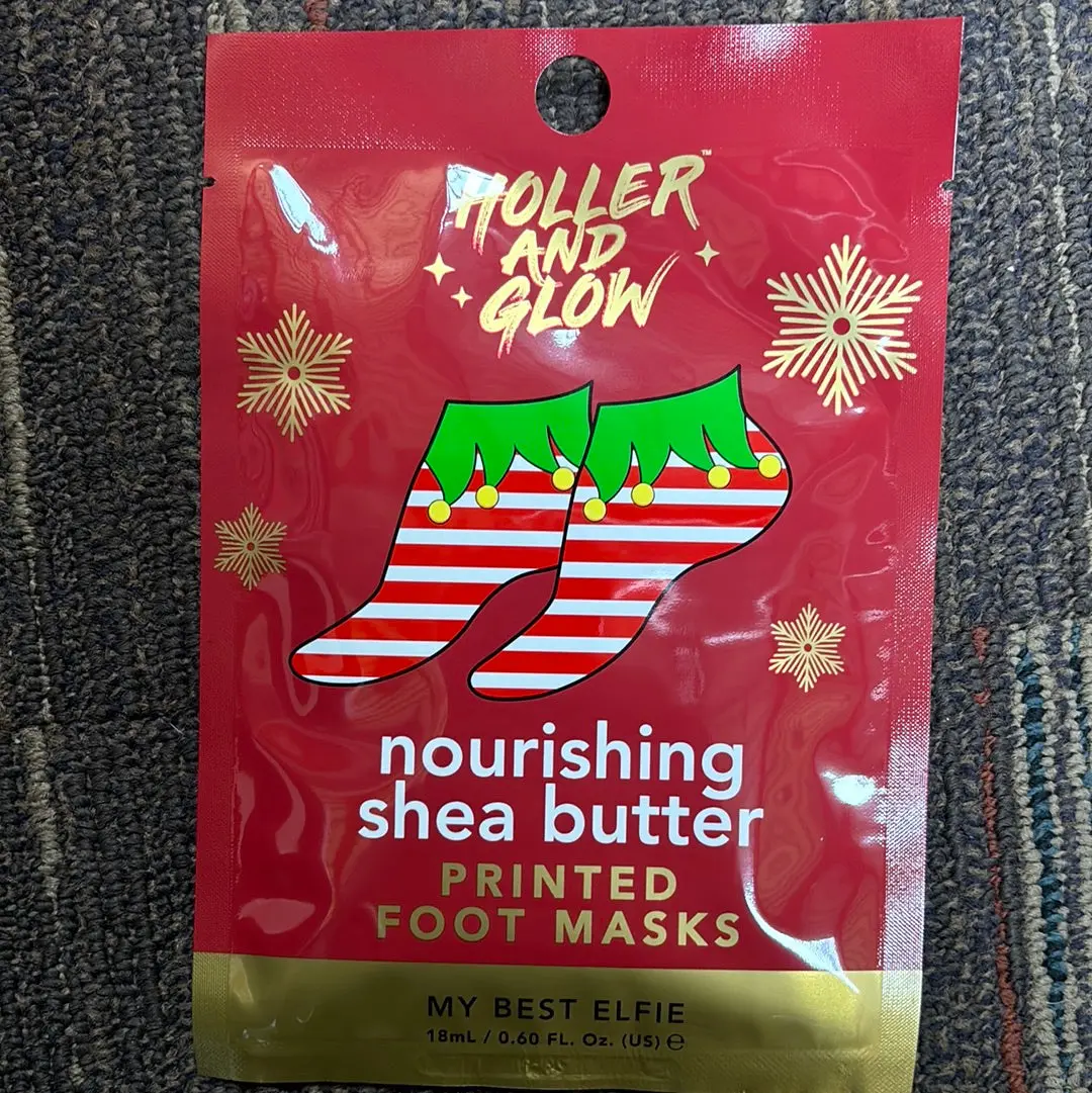 Nourishing Shea Butter Foot Mask - Elf Printed 1
