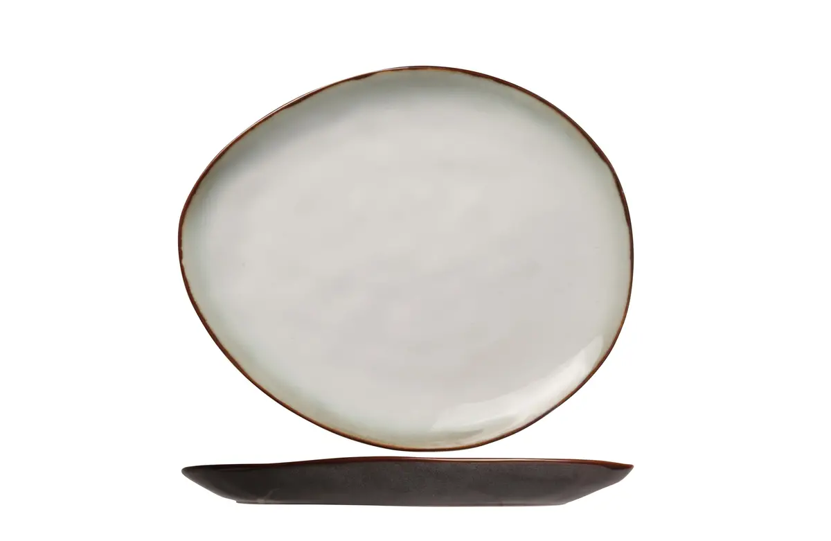 Cosy & Trendy Ontbijtborden / Dessertborden Plato Mat 20 X 16 Cm - 4 Stuks 1