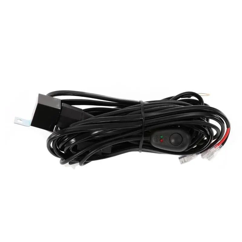 (2 Leads 16Awg) Led Light Bar Wiring Harness Kit With Fuse 12V 40A Relay On/Off Switch 1