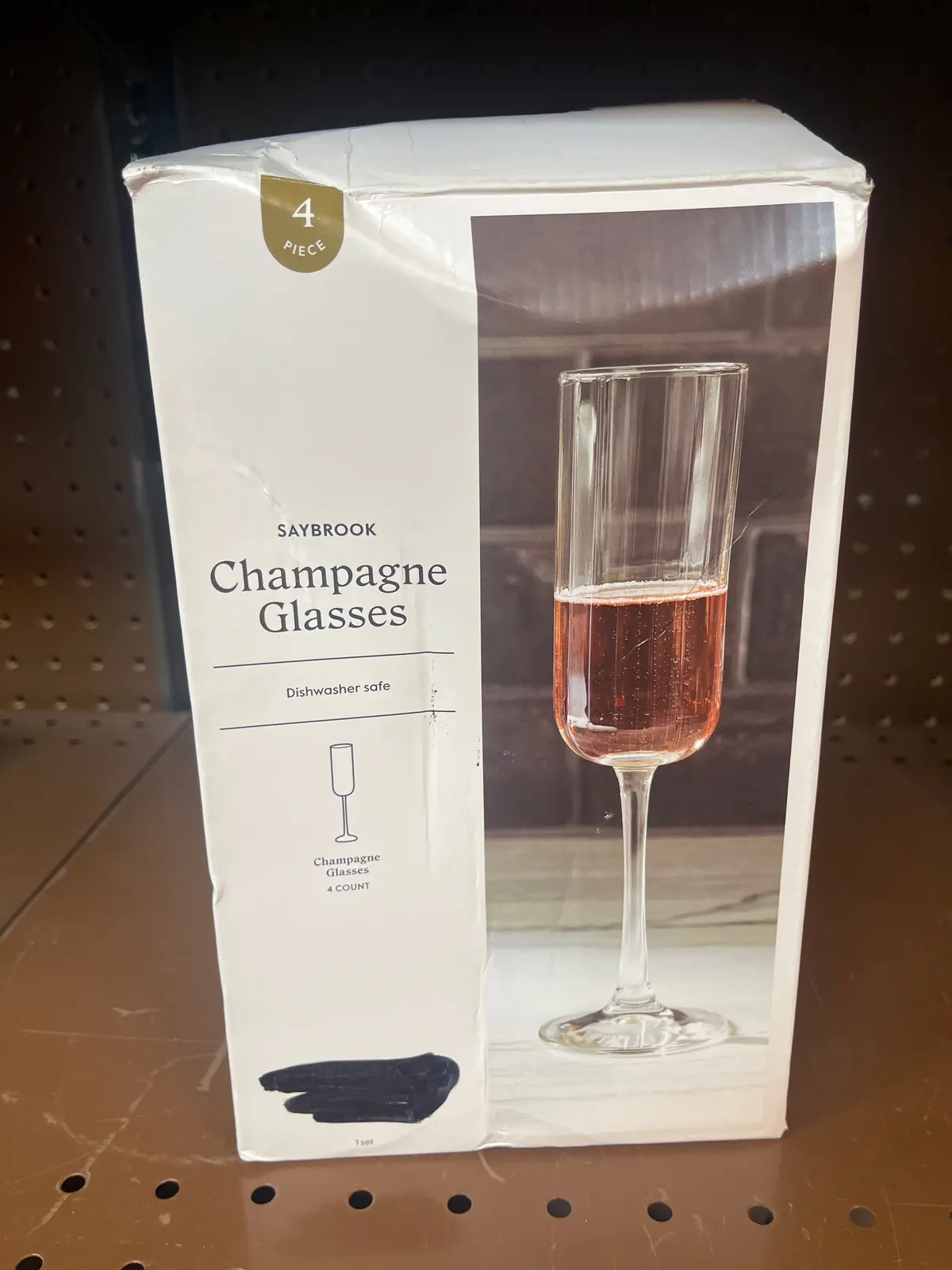 4Pk Saybrook Champagne Drinkware Set 1