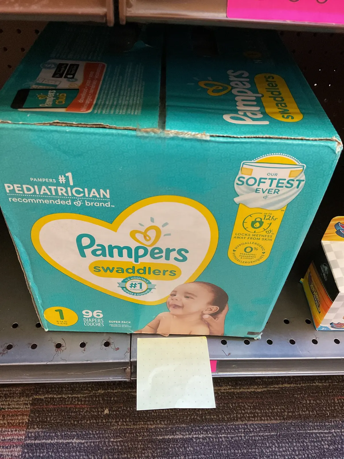 Pampers Swaddlers Active Baby Diapers
Super Pack - Size 1 - 96Ct 1