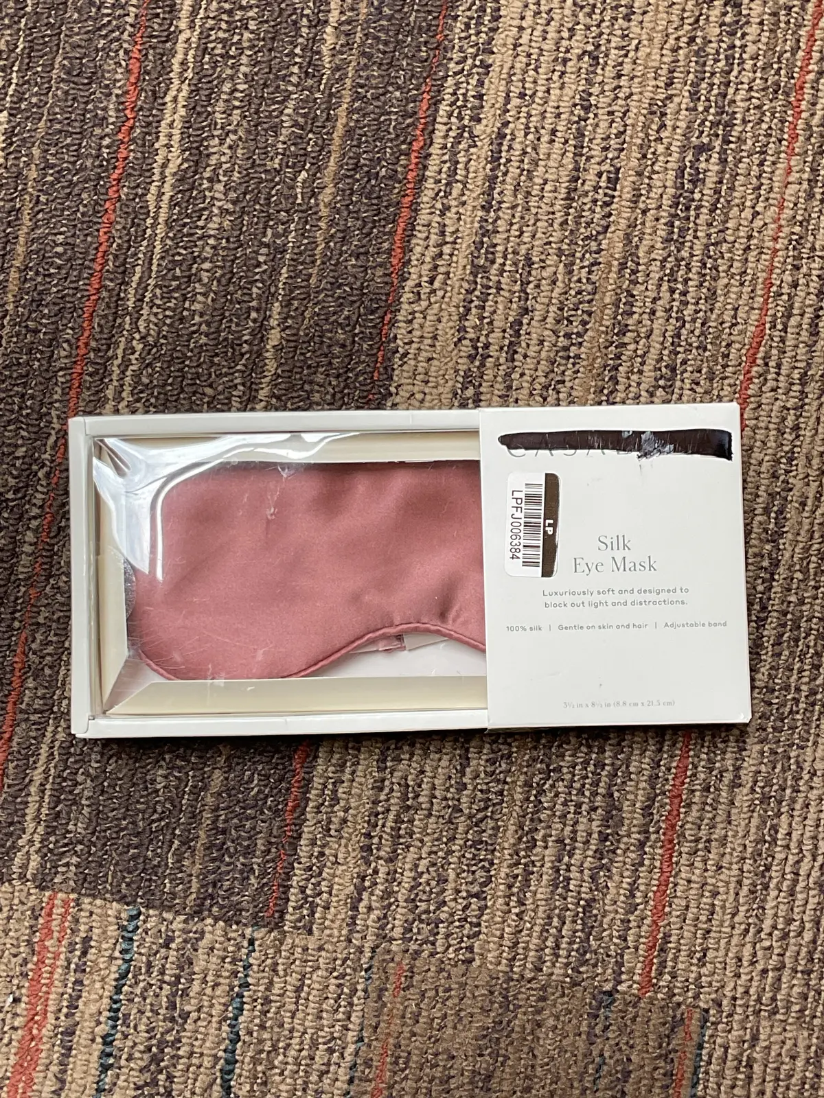 Solid Silk Eye Mask Rose 1